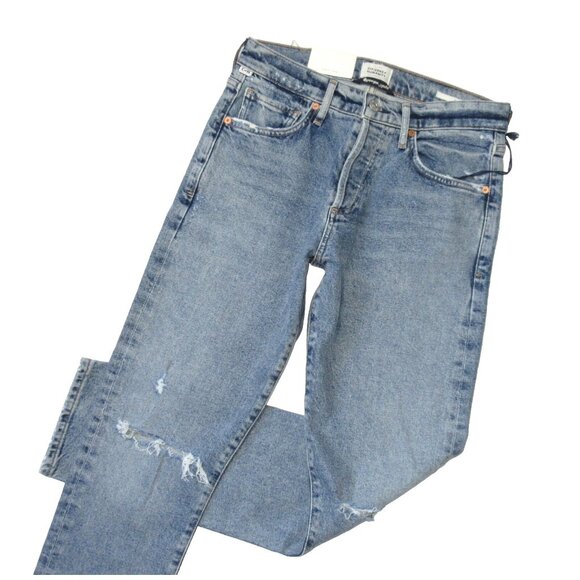 NWT Citizens of Humanity Emerson in Freeport Destroy Slim Boyfriend Jeans 24 - Picture 2 of 10